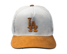 Load image into Gallery viewer, LA All Day Hat | White/Gold Corduroy